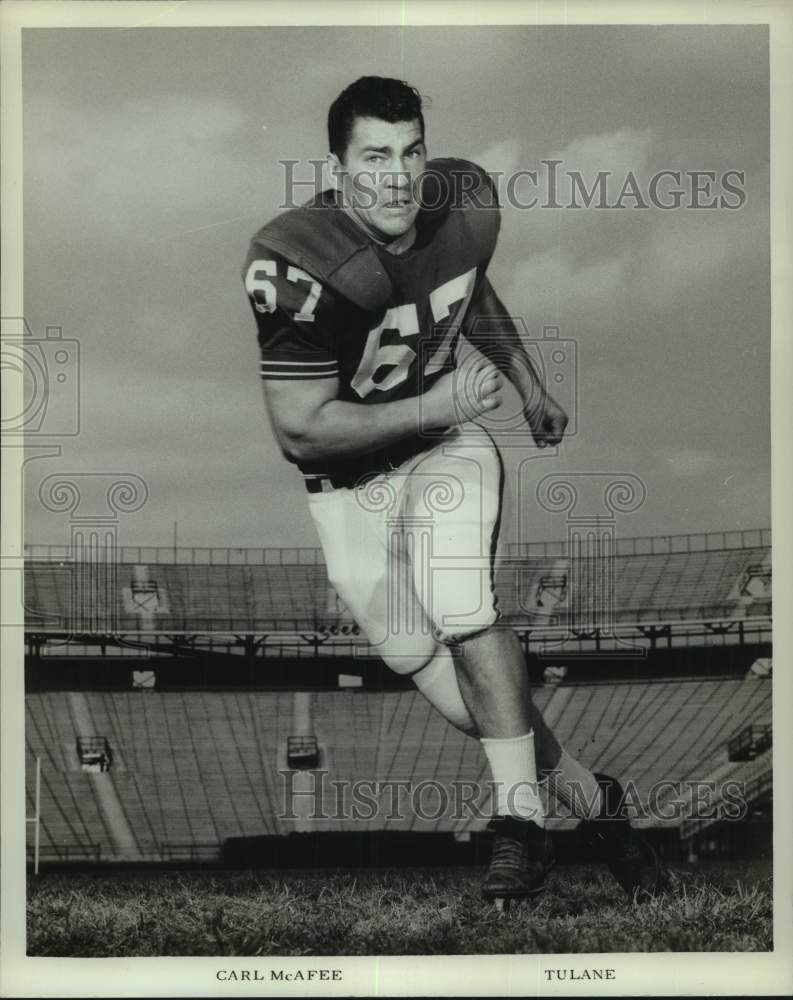 1967 Football - Tulane's Carl McAfee-Historic Images