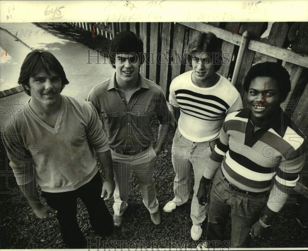 1979 Press Photo Four New Orleans area school students signed with Tulane Univ.- Historic Images