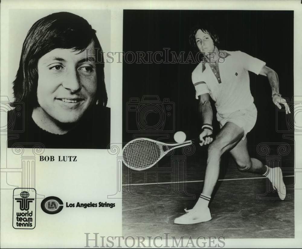 1979 Press Photo World Team Tennis player Bob Lutz, with Los Angeles Strings - Historic Images