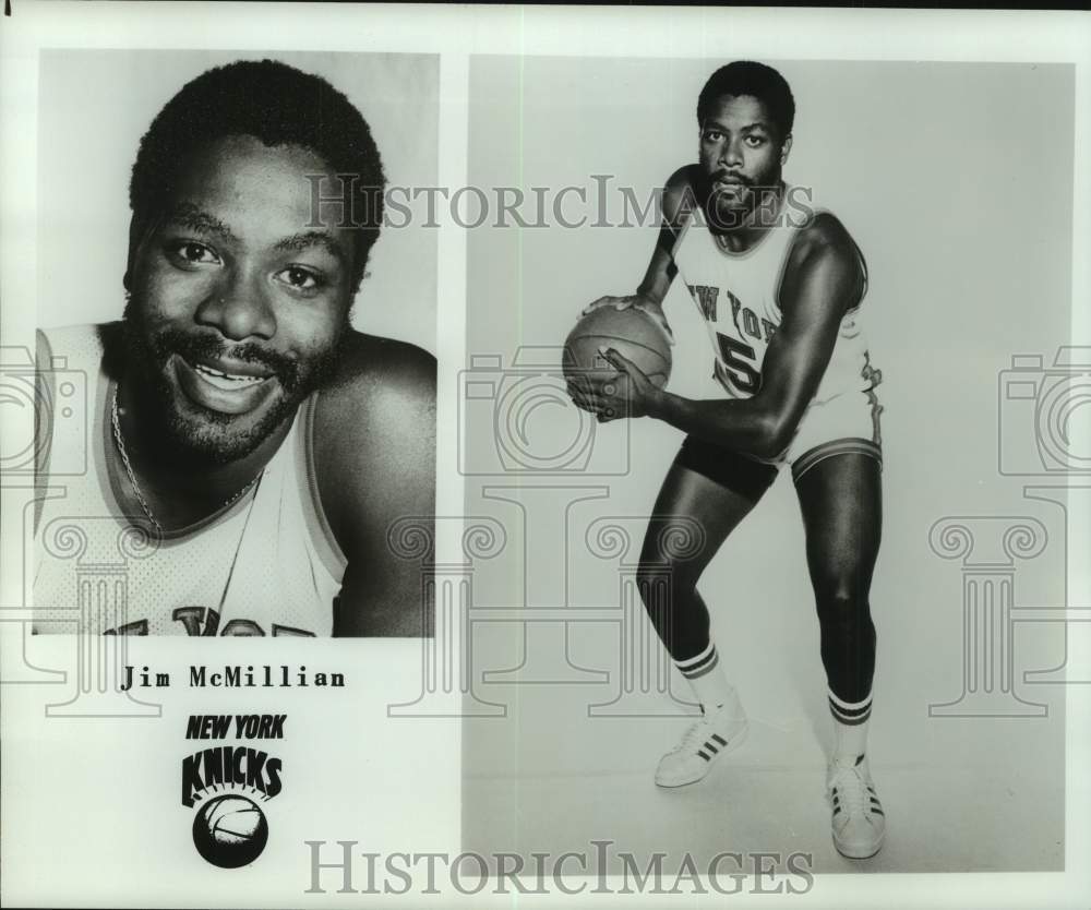 1977 Press Photo New York Knicks basketball player Jim McMillian - nos22841- Historic Images