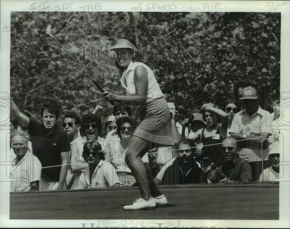 1978 Press Photo Nancy Lopez in U.S. Women&#39;s Open Golf Championship - nos22904- Historic Images