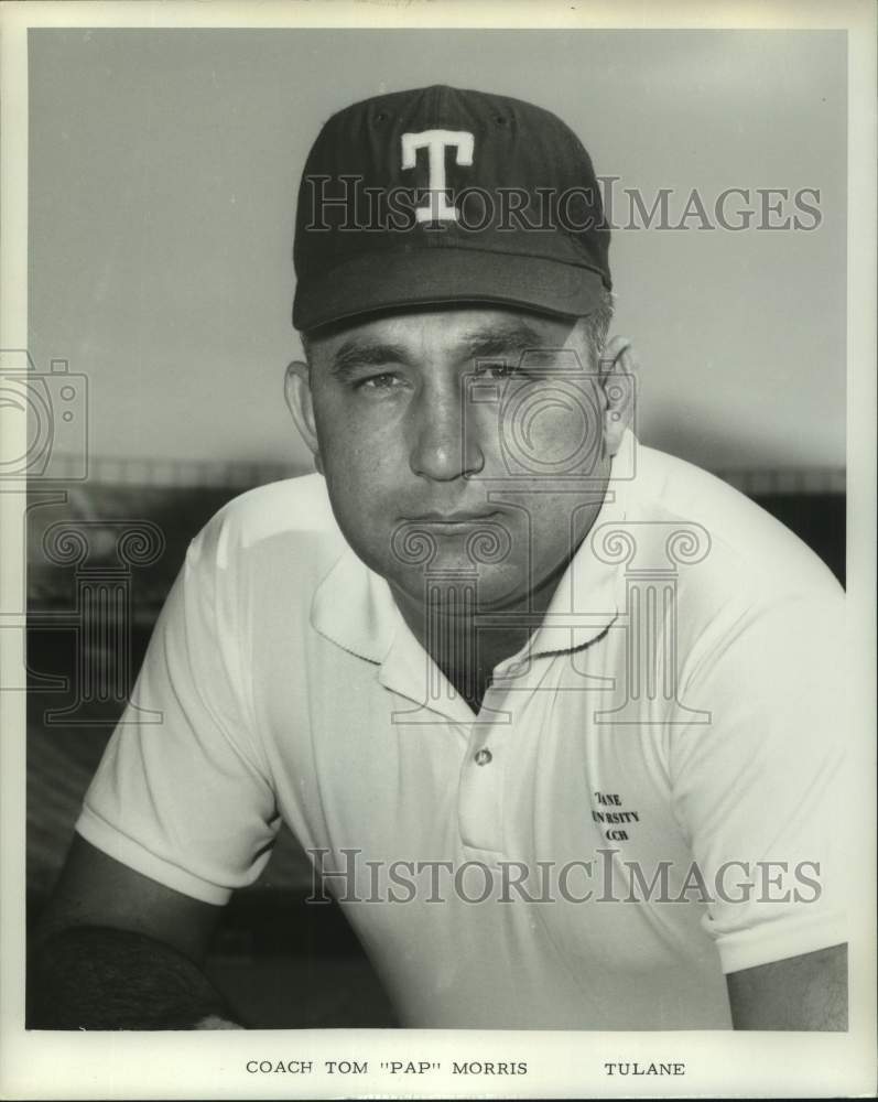 1968 Tulane Coach Tom &quot;Pap&quot; Morris poses for photo-Historic Images