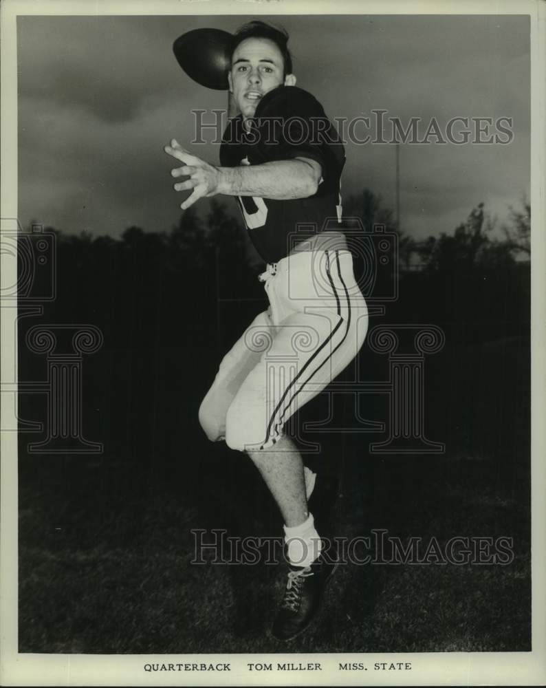 1967 Press Photo Mississippi State football quarterback Tom Miller - nos23189 - Historic Images