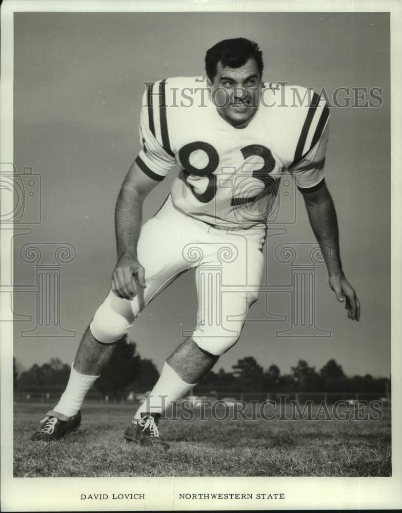 1967 Press Photo Northwestern State football player David Lovich - nos23414 - Historic Images