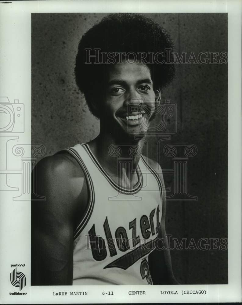 1975 Press Photo Portland Trail Blazers basketball player LaRue Martin - Historic Images