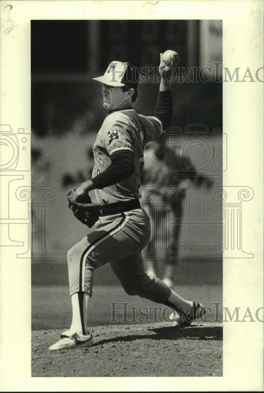 1983 Press Photo Tulane college baseball player Brian Migliore - nos23589- Historic Images