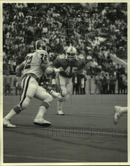 1986 Press Photo Tennessee football player Darrin Miller