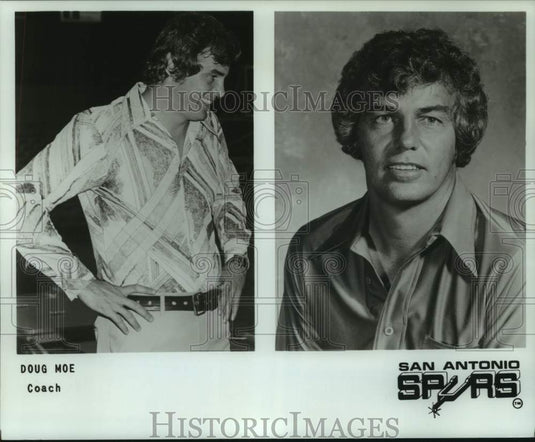 1979 Press Photo Two Promo photos of San Antonio Spurs basketball coach Doug Moe- Historic Images