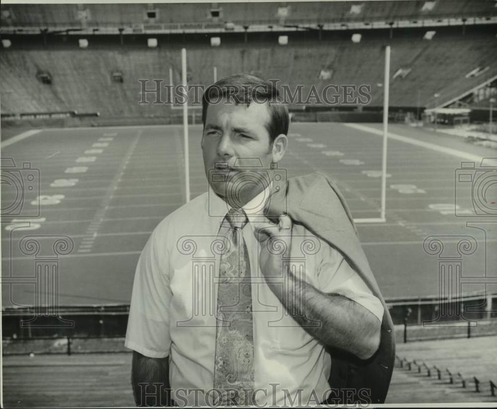 1973 Press Photo Football - Claude Boo Mason, Former Tulane Co-Captain - Historic Images