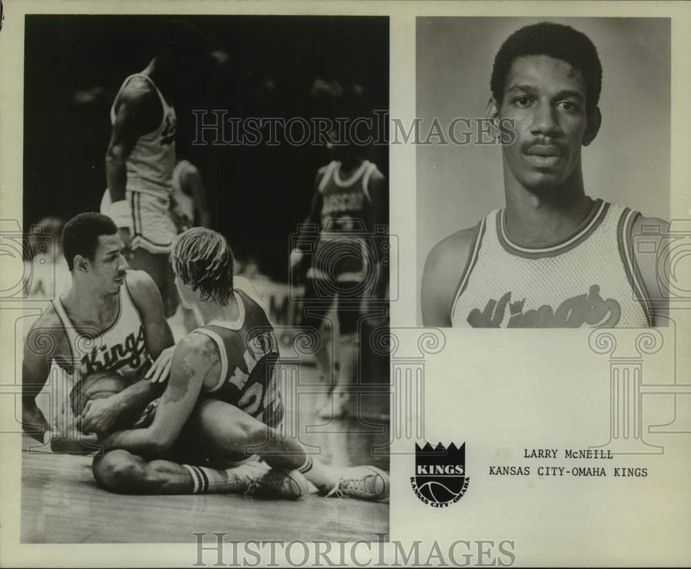 1975 Press Photo Kansas City-Omaha Kings basketball player Larry McNeill - Historic Images