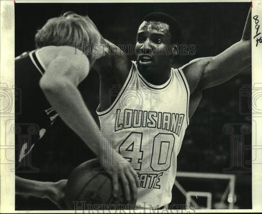 1981 Press Photo LSU basketball player Rudy Macklin