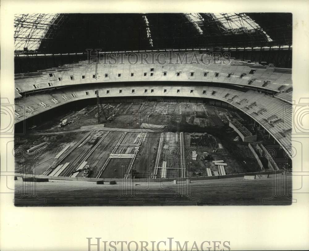 1974 Press Photo The Louisiana Superdome under construction - nos24323- Historic Images