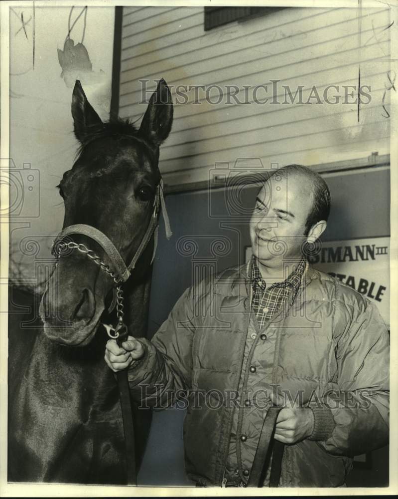 1975 Press Photo Horse Racing - Toehill with Trainer G.H. Horstmann - nos24605 - Historic Images