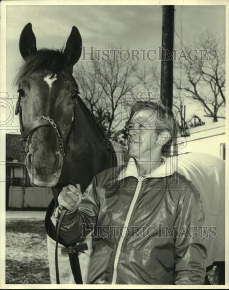 1978 Press Photo Horse Racing - Racehorse Tornado Kid with Groom Don Murray - Historic Images