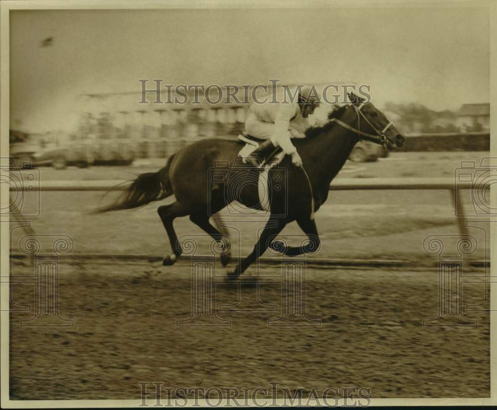 1970 Press Photo Racehorse Walking Stick and jockey Leroy Moyers - nos25711- Historic Images