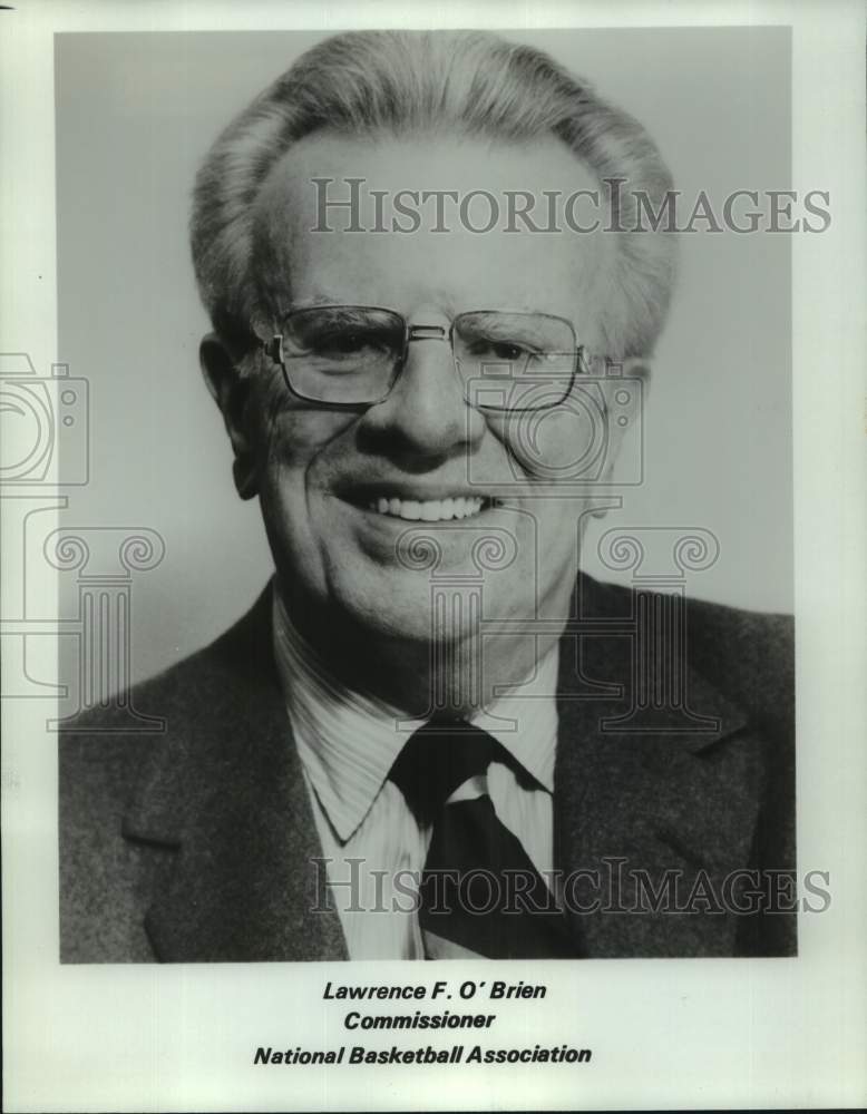 1981 Press Photo National Basketball Association Commissioner Lawrence F O&#39;Brien - Historic Images