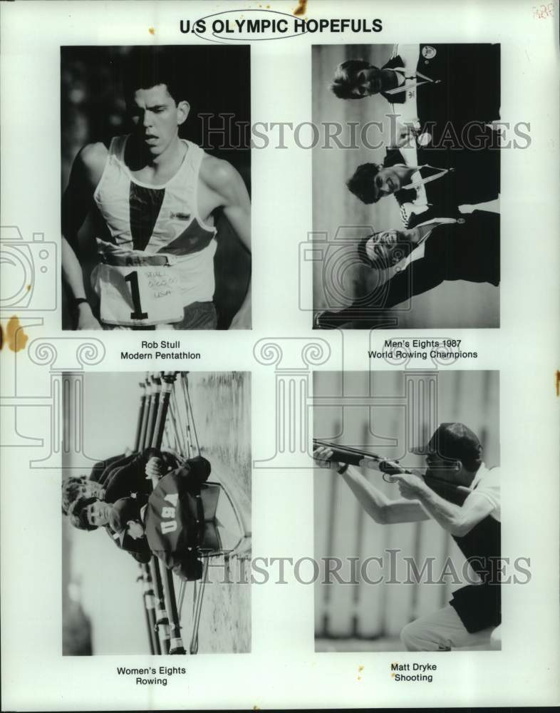 1988 Press Photo Four promo photos of US Olympic Hopefuls - nos26520 - Historic Images