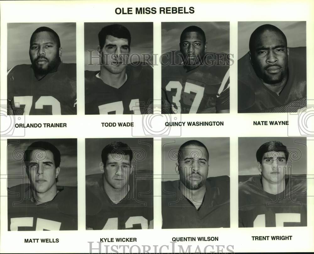 Press Photo Promo photo of the University of Mississippi Rebels football players- Historic Images