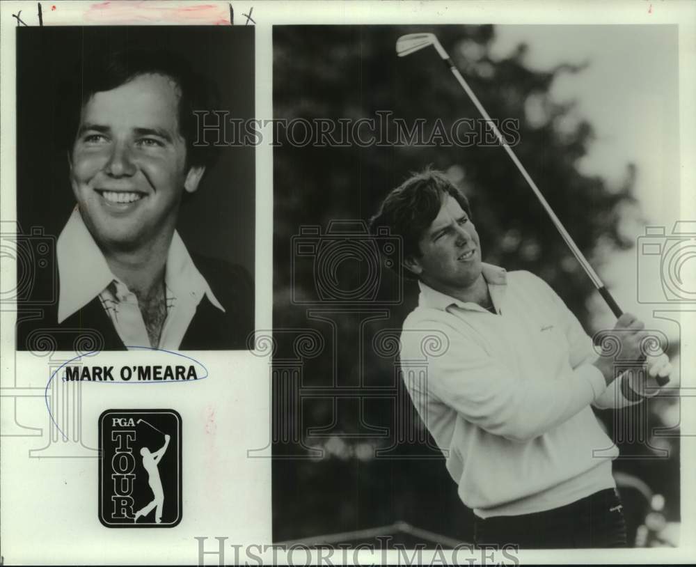 1984 Press Photo Two photos of PGA Tour golfer Mark O&#39;Meara - nos26972- Historic Images