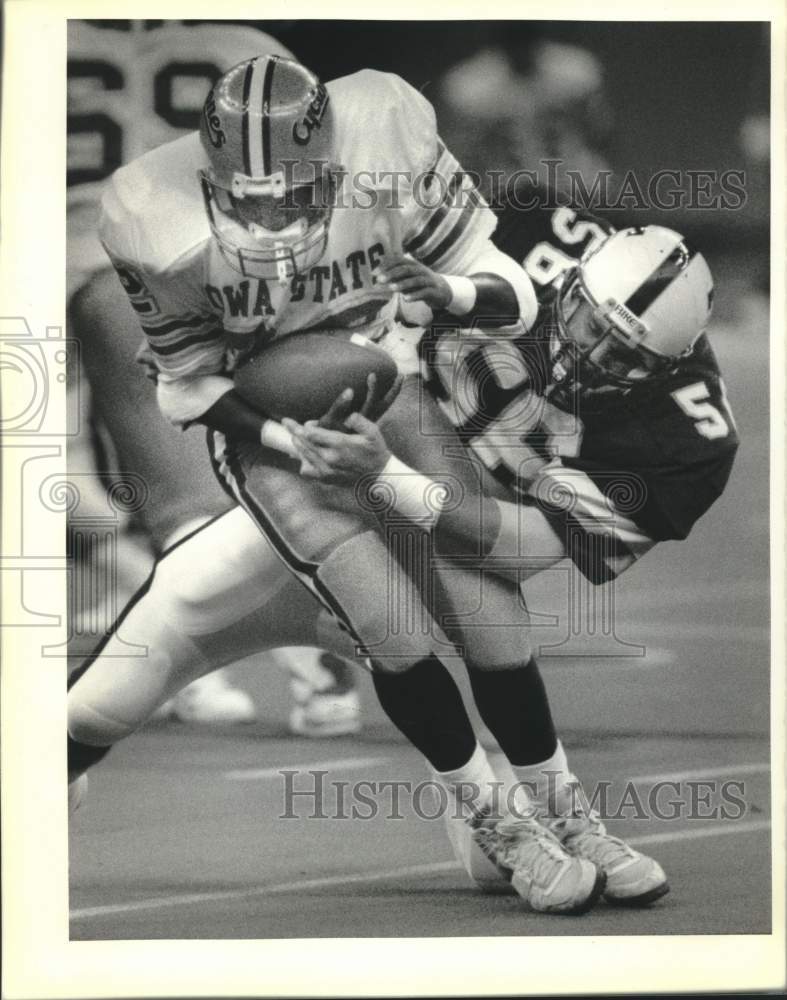 1989 Press Photo Tulane and Iowa State play college football - nos27599- Historic Images
