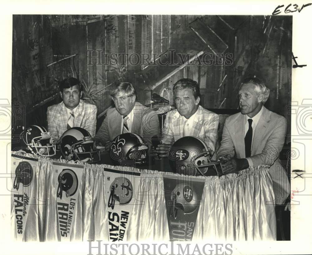 1980 Press Photo NFC West football coaches in New Orleans - nos28253 - Historic Images