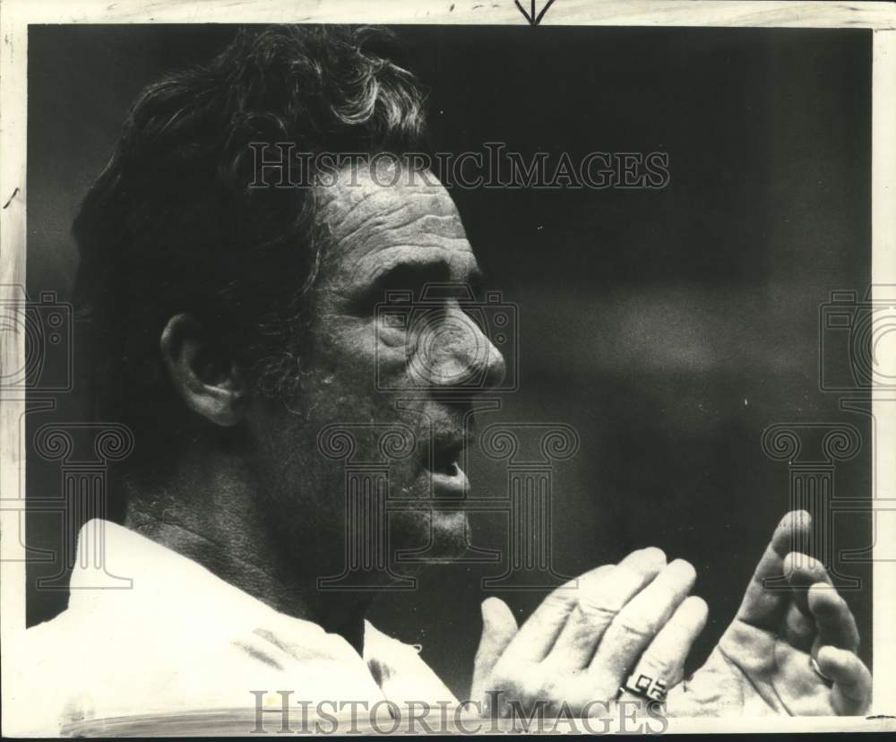 1979 Press Photo New Orleans Saints football coach Dick Nolan - nos28255 - Historic Images