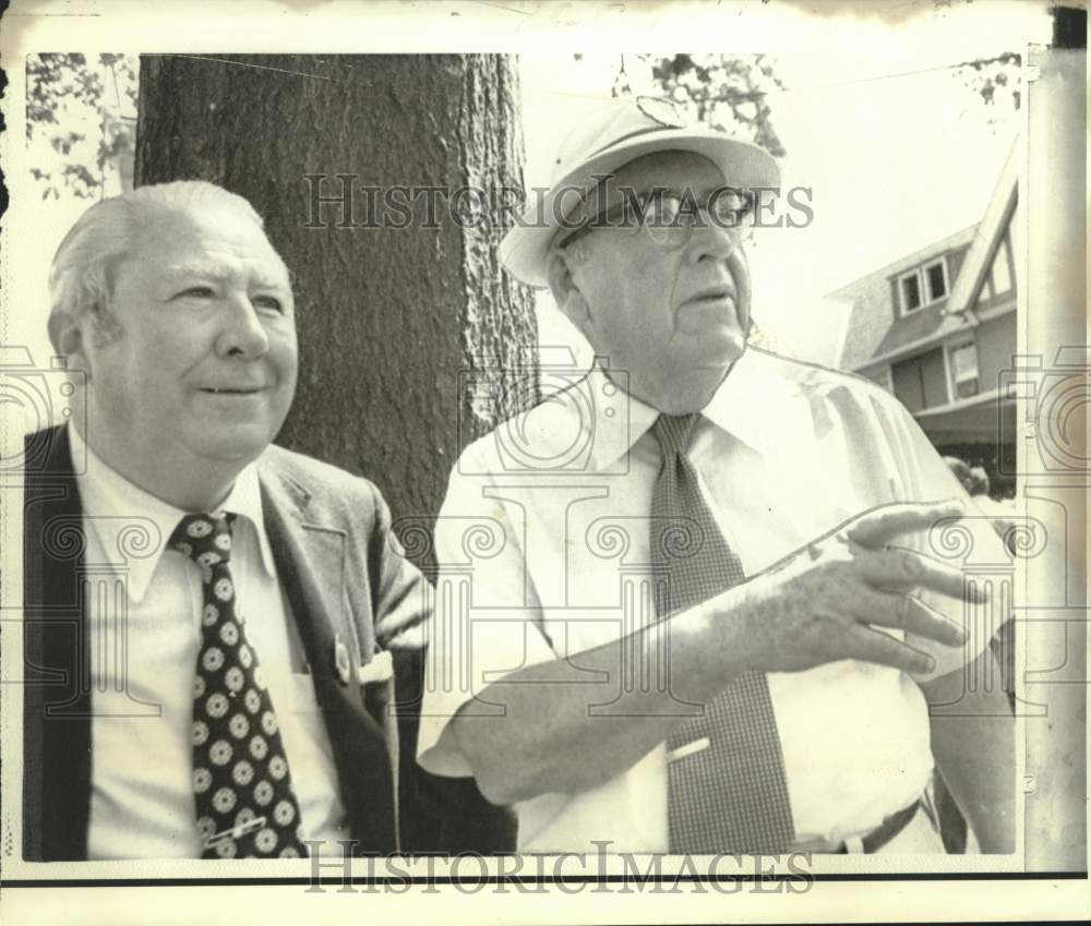 1973 Press Photo U.S. Open golf champion Sam Parks Jr. and Fred Corcoran - Historic Images