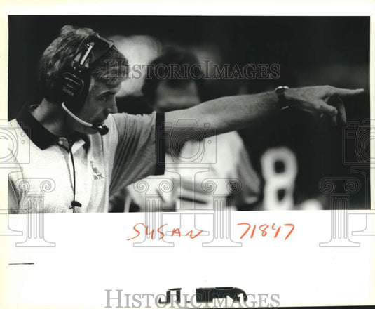 Press Photo New Orleans Saints football coach Jim Mora - nos28333 - Historic Images