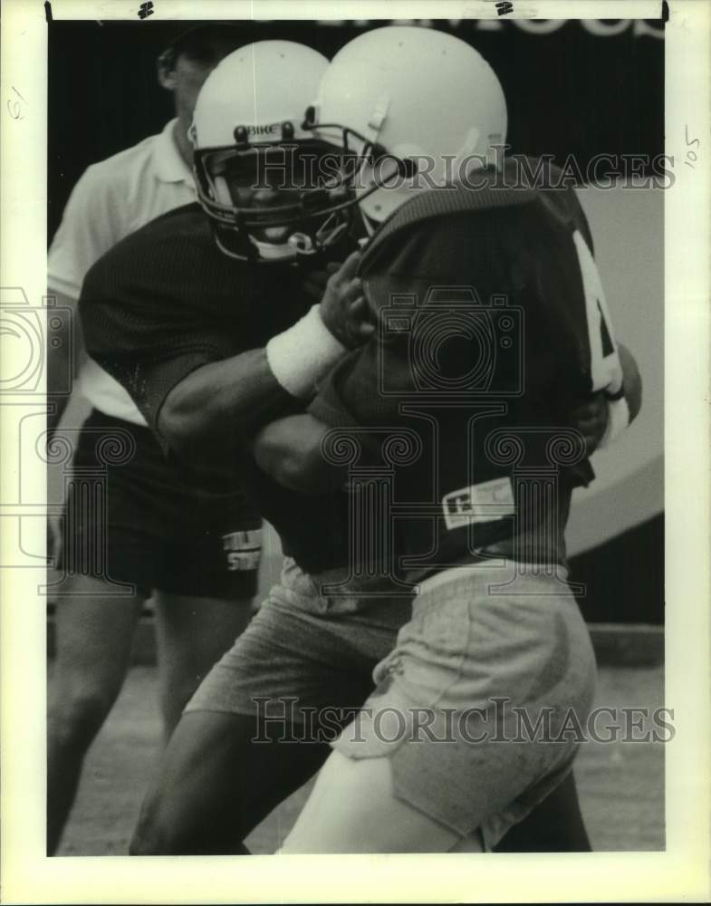 1989 Press Photo Football - Mitchell Price of Tulane at Practice - nos28833- Historic Images