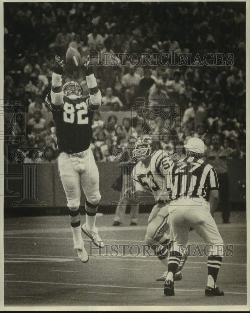 1978 Press Photo St. Louis Cardinals Football Bob Pollard Reaching for the Ball - Historic Images