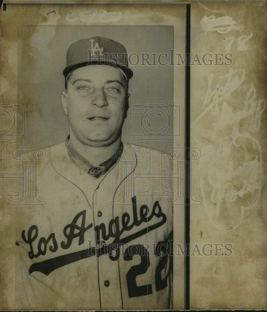 1966 Press Photo Los Angeles Dodgers baseball player Johnny Podres - nos29265 - Historic Images