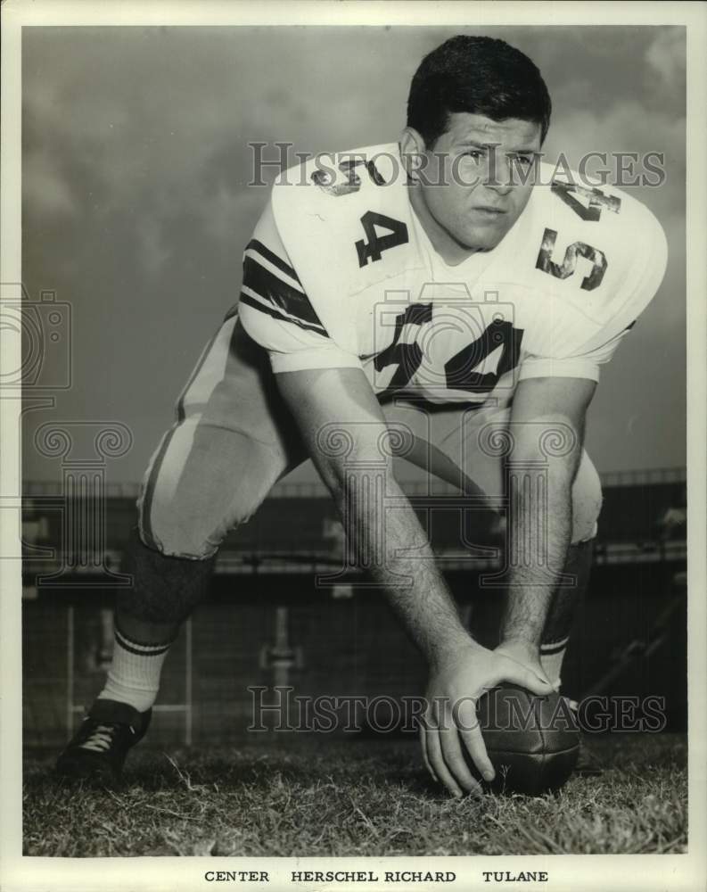 1965 Press Photo Tulane college football player Herschel Richard - nos29405 - Historic Images