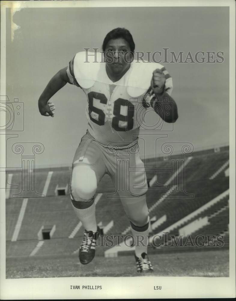 1978 Press Photo Louisiana State University football player Ivan Phillips runs- Historic Images