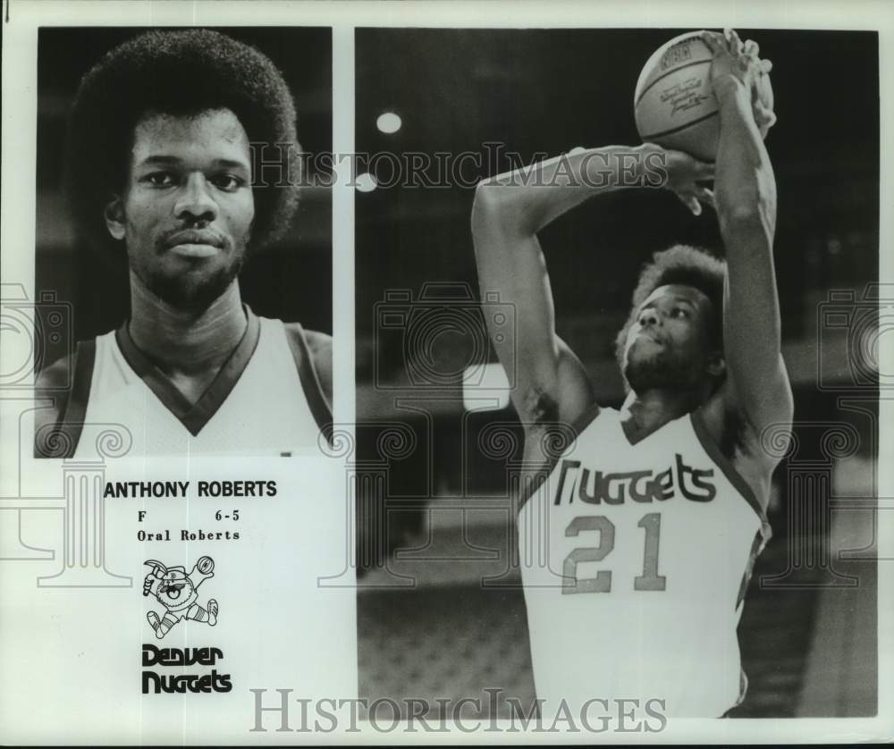 1978 Press Two photos of Photo Denver Nuggets basketball player Anthony Roberts - Historic Images