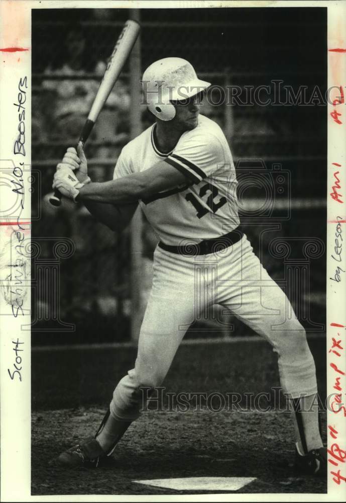 1982 Press Photo Baseball player Scott Schwaner - nos30309- Historic Images