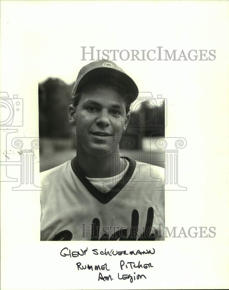 1988 Press Photo Rummel American Legion baseball player Glenn Scheuermann- Historic Images
