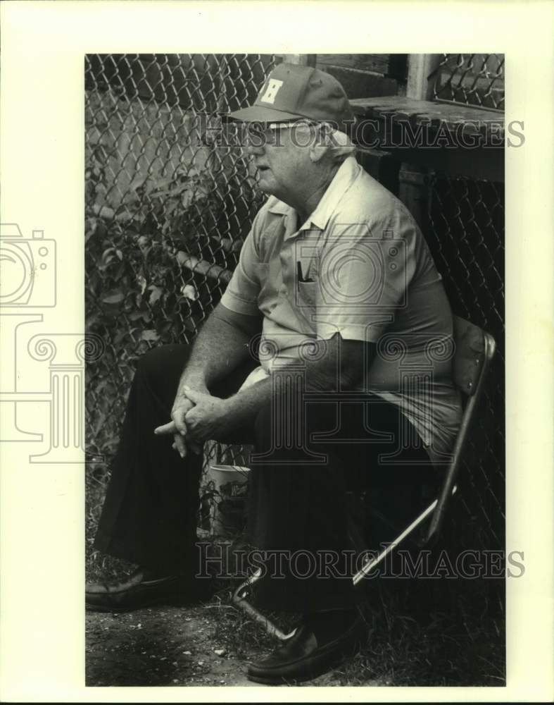 1981 Press Photo Baseball coach Rags Scheuermann - nos30322- Historic Images