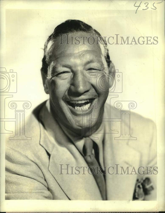 Press Photo Former boxer and actor "Slapsie" Maxie Rosenbloom - nos30647 - Historic Images