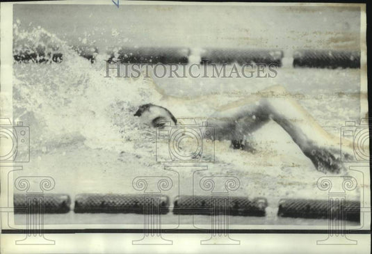 1968 Press Photo Olympic swimmer Carl Robie in Mexico City - nos31537 - Historic Images