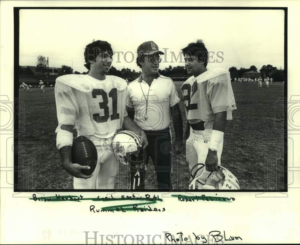 1984 Press Photo Rummel High football and players - nos31580 - Historic ...