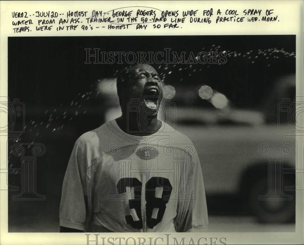 1988 Press Photo New Orleans Saints football player George Rogers - nos31592- Historic Images