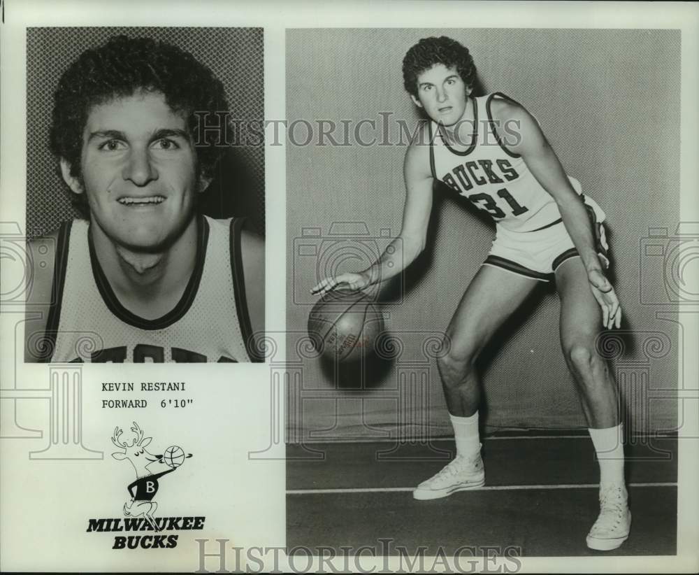 1975 Press Photo Milwaukee Bucks basketball player Kevin Restani - nos31669 - Historic Images