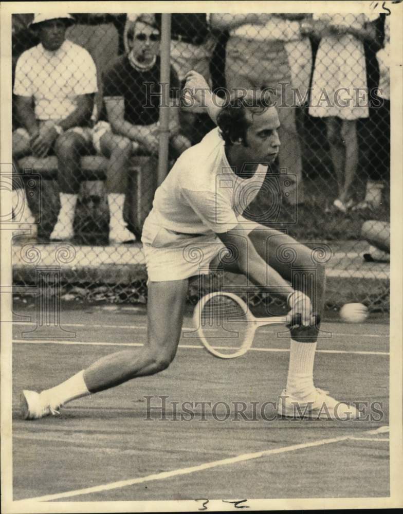 1973 Press Photo Steve Yellin at Louisiana State Closed Tennis Tournament - Historic Images