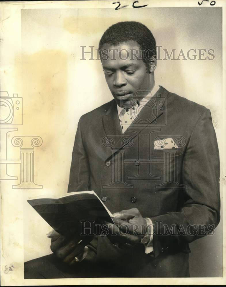 1969 Press Photo George Webster, Houston Oilers Football Player - nos3 ...