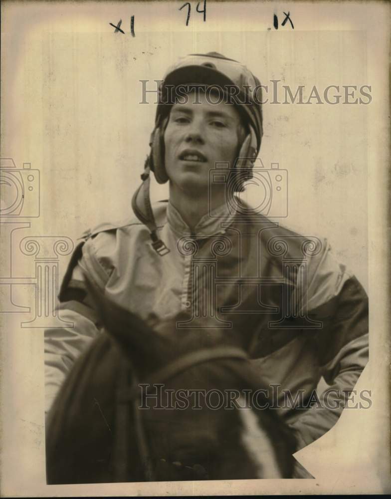 1980 Press Photo Jockey Bobby Walker - nos32179 - Historic Images