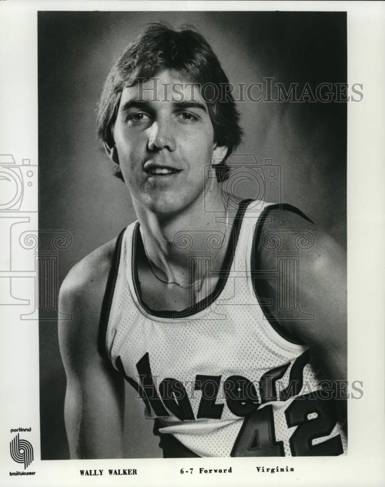 1978 Press Photo Wally Walker, Portland Trail Blazers 6-7 Forward from Virginia - Historic Images