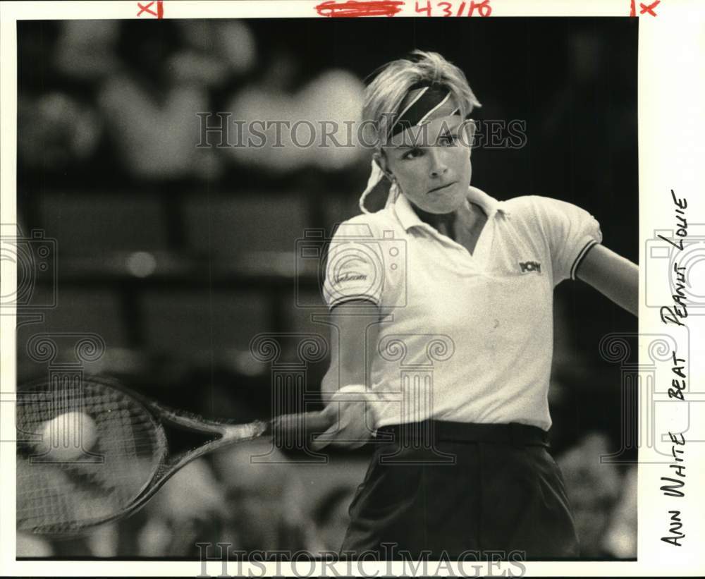 1985 Press Photo Tennis Player Ann White - nos32567 - Historic Images