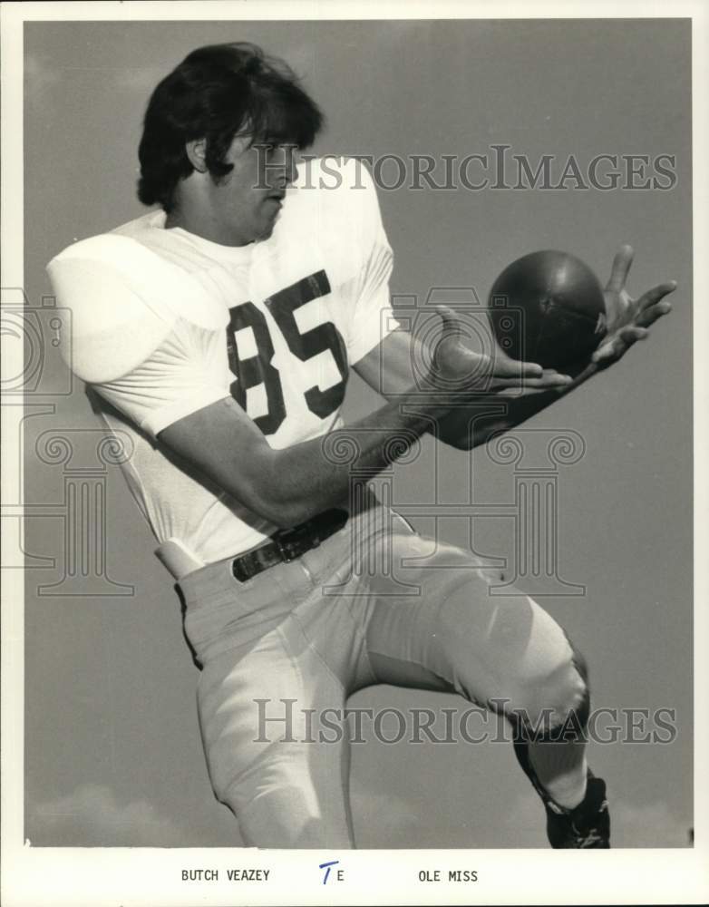 1973 Press Photo Butch Veasey, Ole Miss Tight End - nos32815- Historic Images