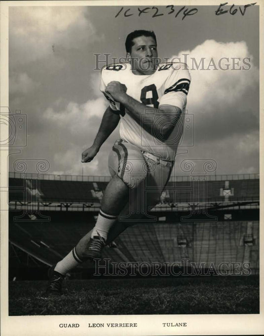 1965 Press Photo Leon Verriere, Tulane Guard - nos32840 - Historic Images