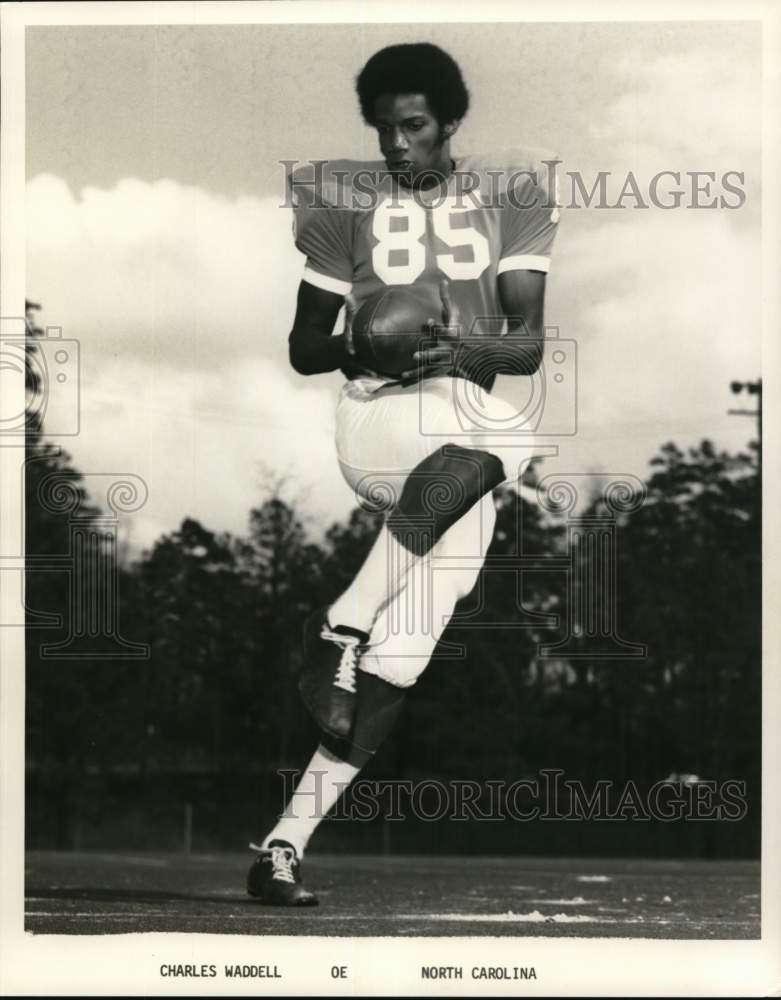 1973 Press Photo Charles Waddell, North Carolina Offensive End - nos33033- Historic Images